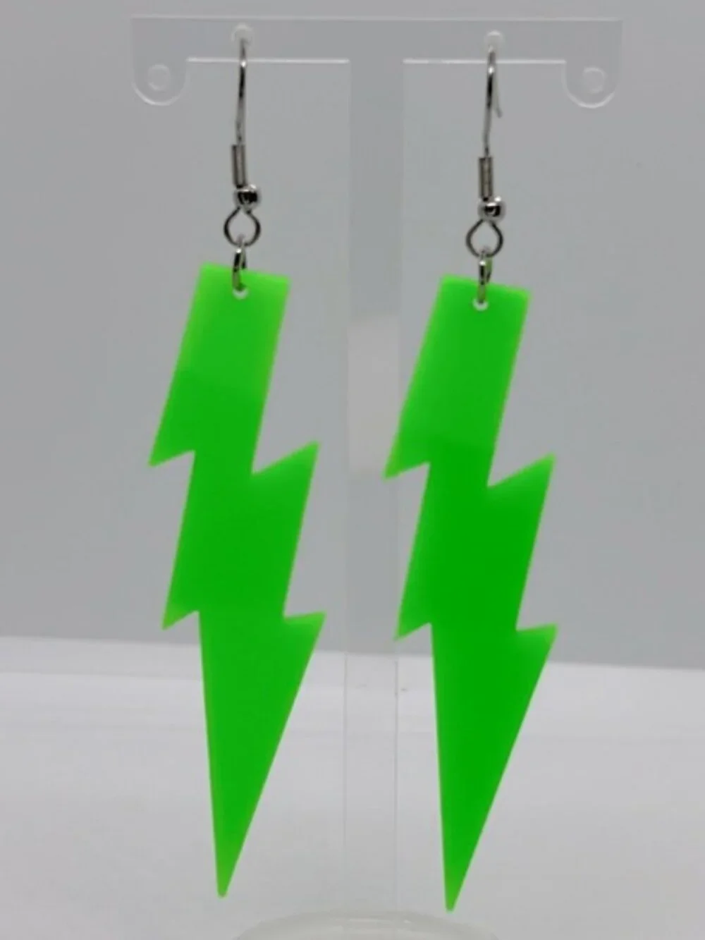 Lightning Design Green Acrylic Dangle Earrings Cute  Jewelry Fashion Jewelry